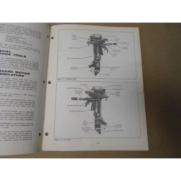 1971 Johnson Outboards Service Repair Shop Manual 6 HP 6R71 6RL71 OEM Boat x